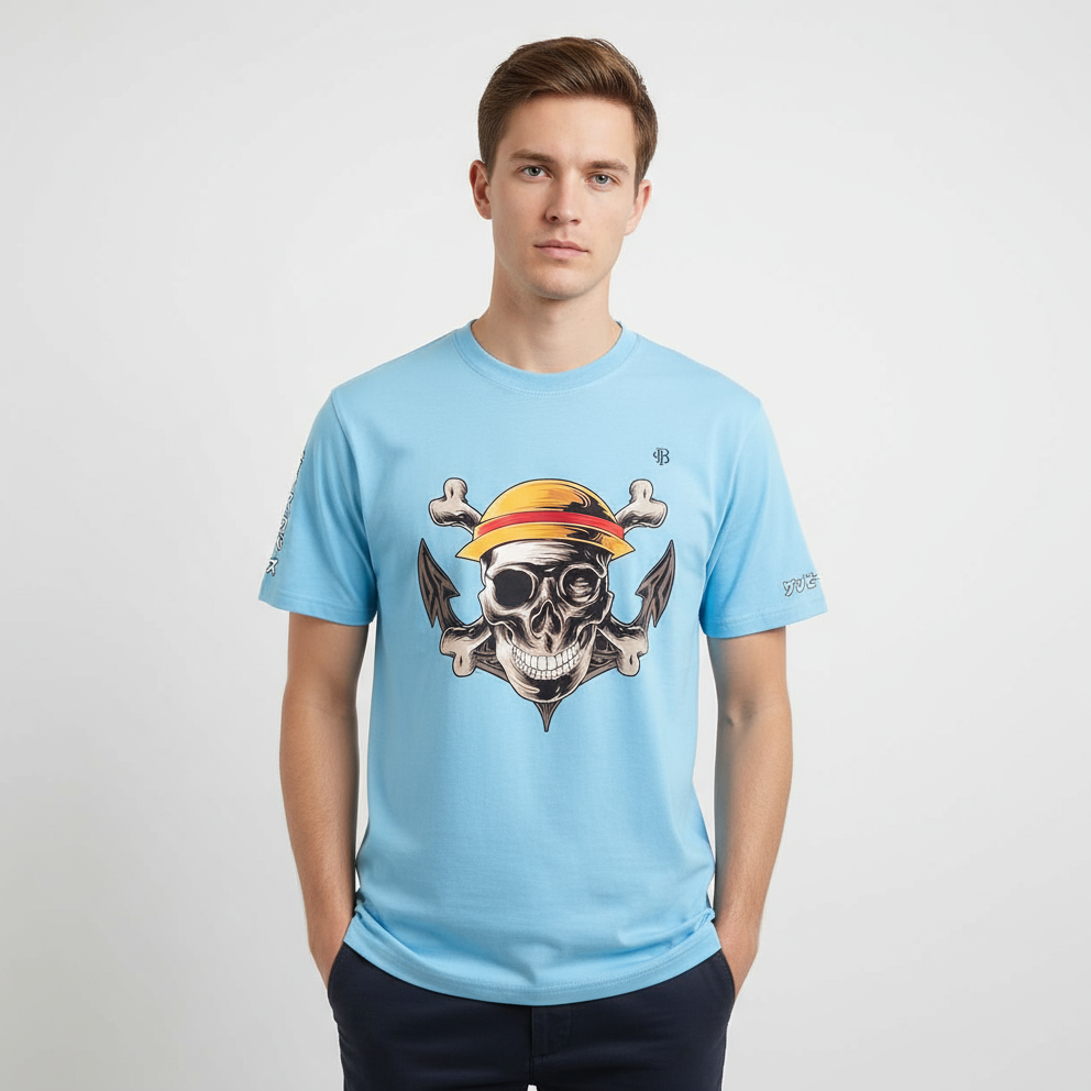 Skull Sailor Splash SageBlue